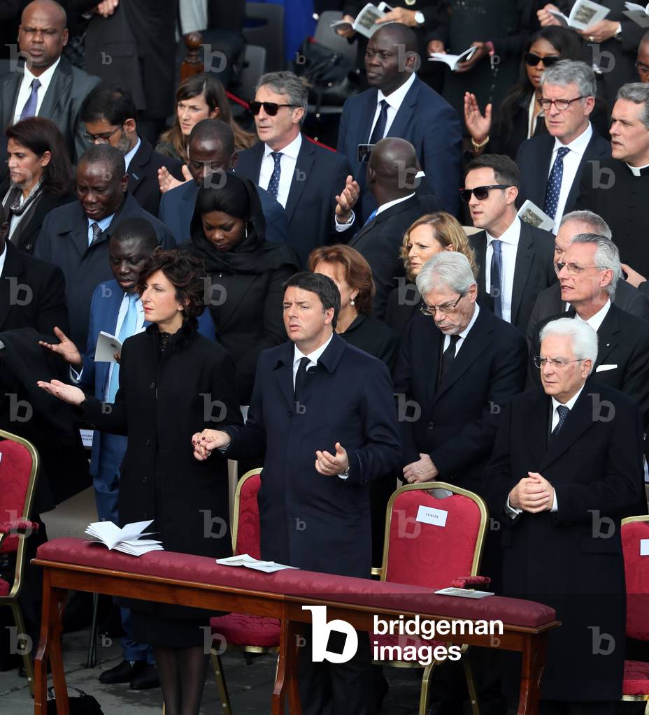 Sergio Mattarella and Matteo Renzi, Vatican, 2016 (photo)