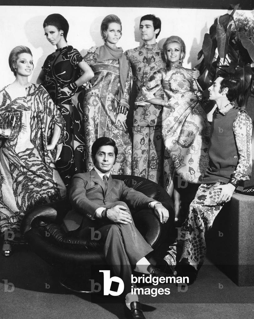 Valentino in his atelier, Rome, Italy, 1967