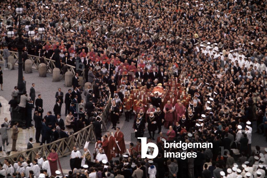 The funeral of Pope John XXIII, Rome, Italy