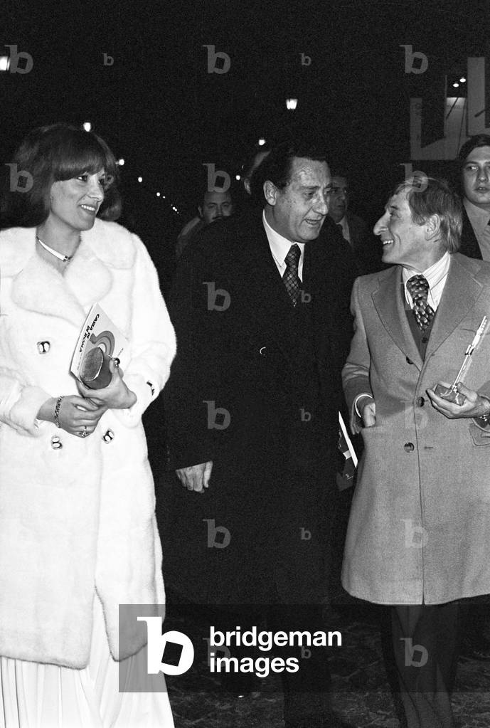 Renato Rascel in Rome, Italy, 1974 (b/w photo)