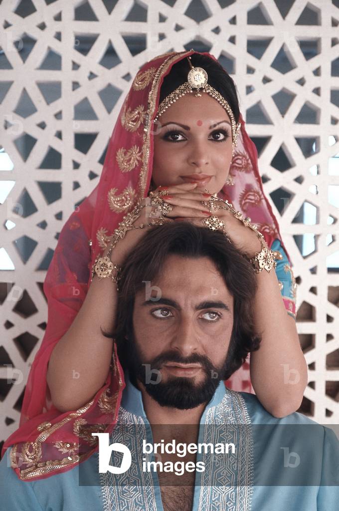 Kabir Bedi with a woman
