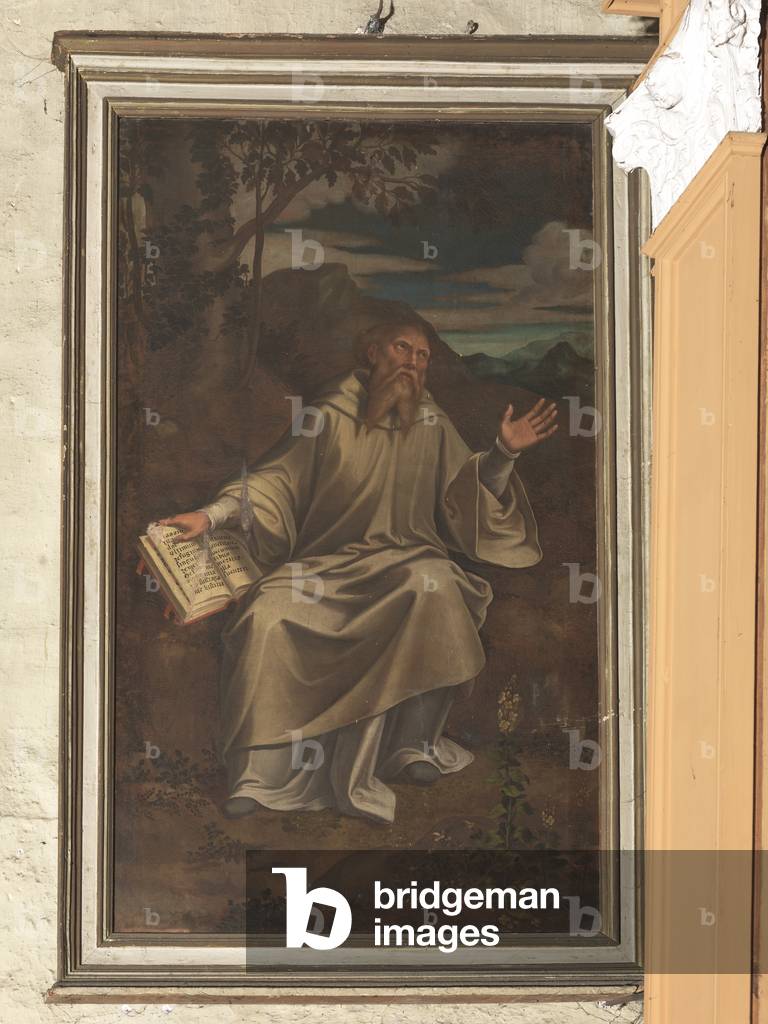 Saint Bernard (oil on board)