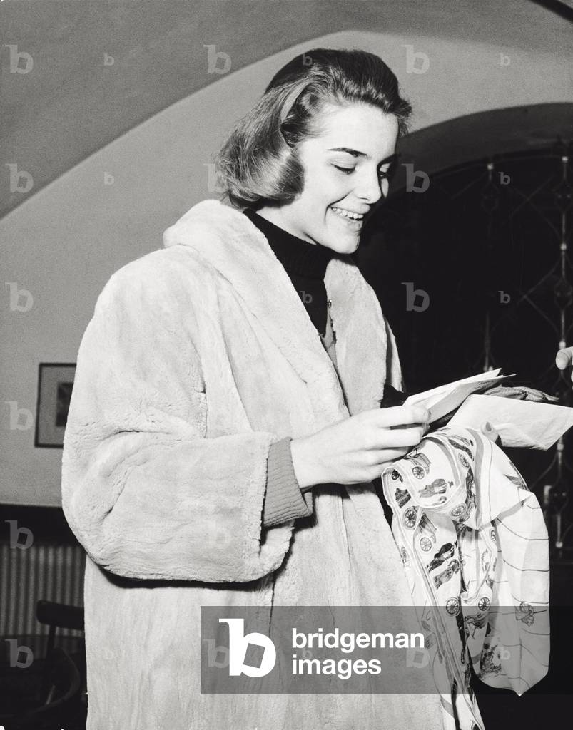 Sylvia Casablancas, new friend of Aga Khan, Kitzbuhel, Austria, 1957