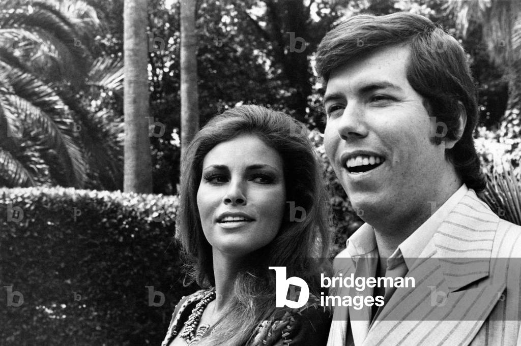 Raquel Welch with her second husband Patrick Curtis, 1970s (photo)