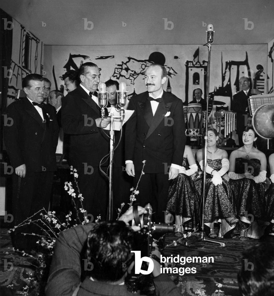 Cinico Angelini, Pier Bussetti and Armando Trovajoli third edition of the Sanremo Festival