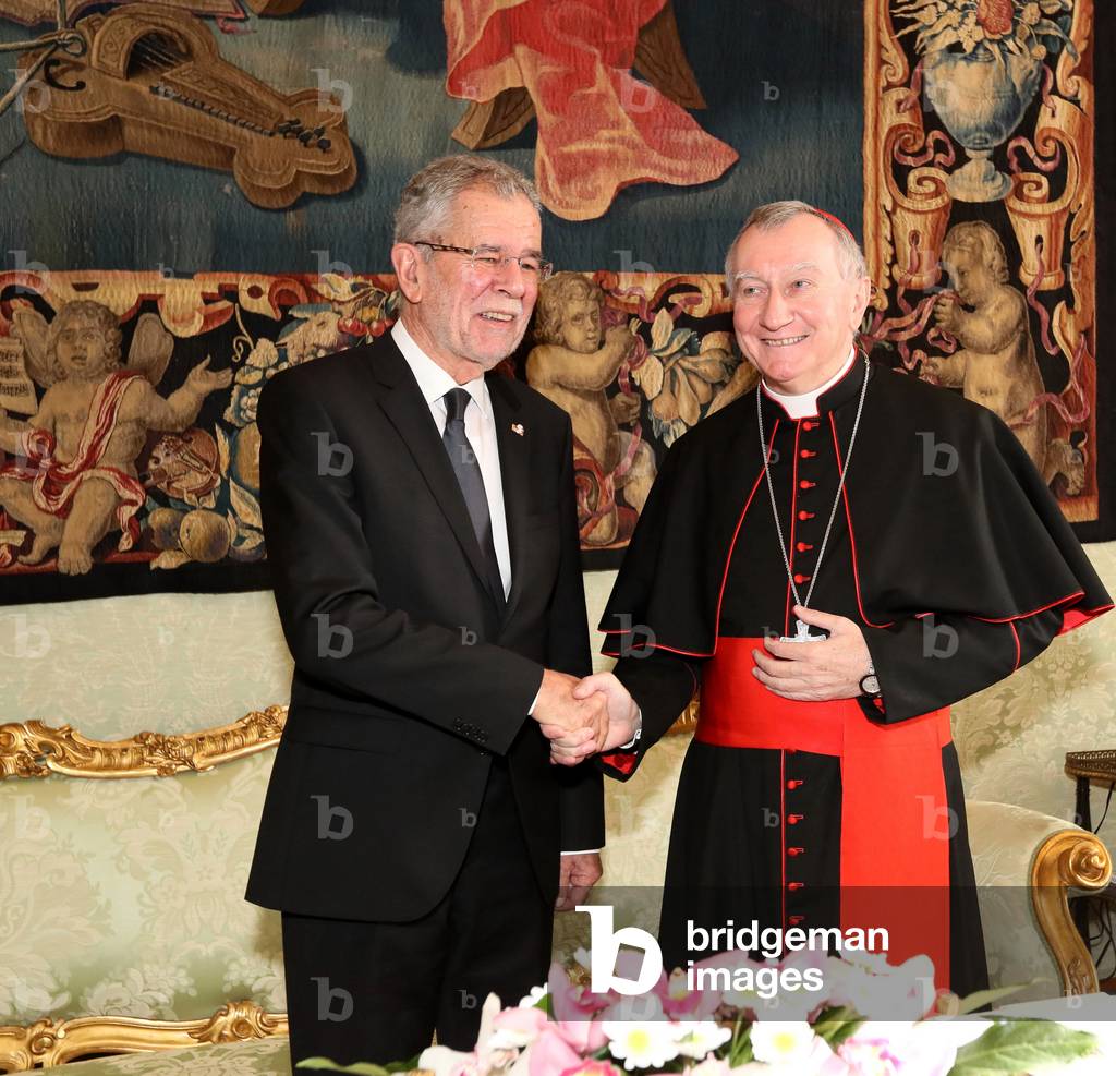 Pietro Parolin and Alexander Van der Bellen, Holy See, 2017 (photo)