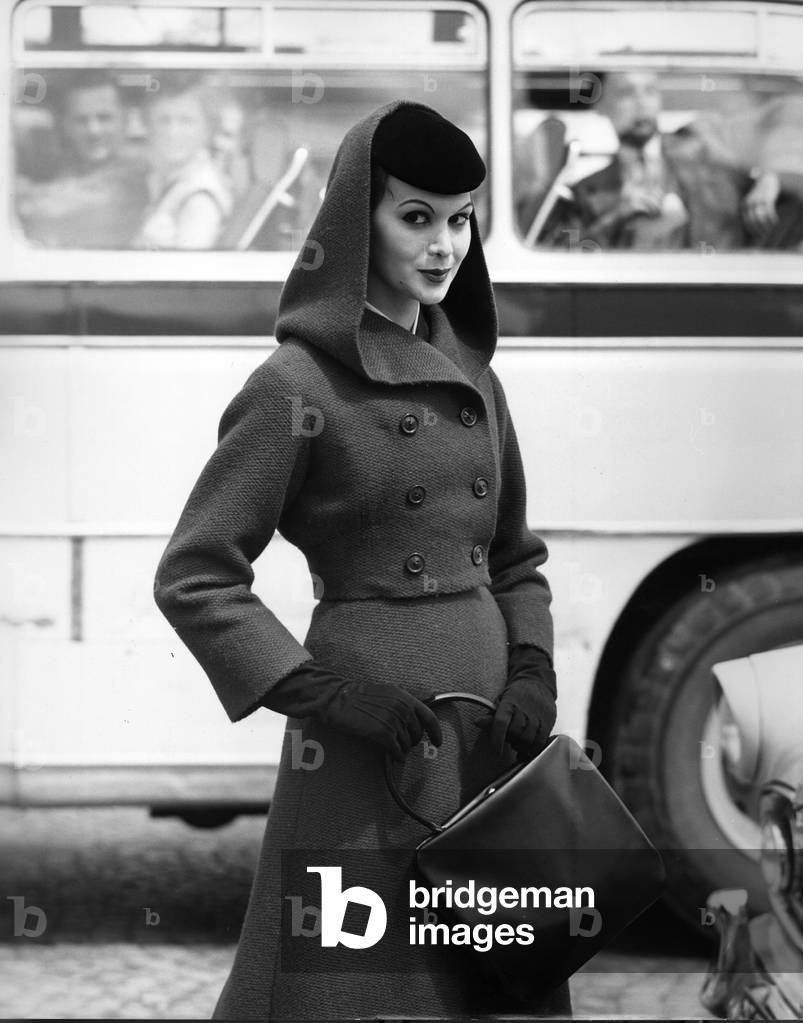 A woman wearing Lanvin Castillo's clothes