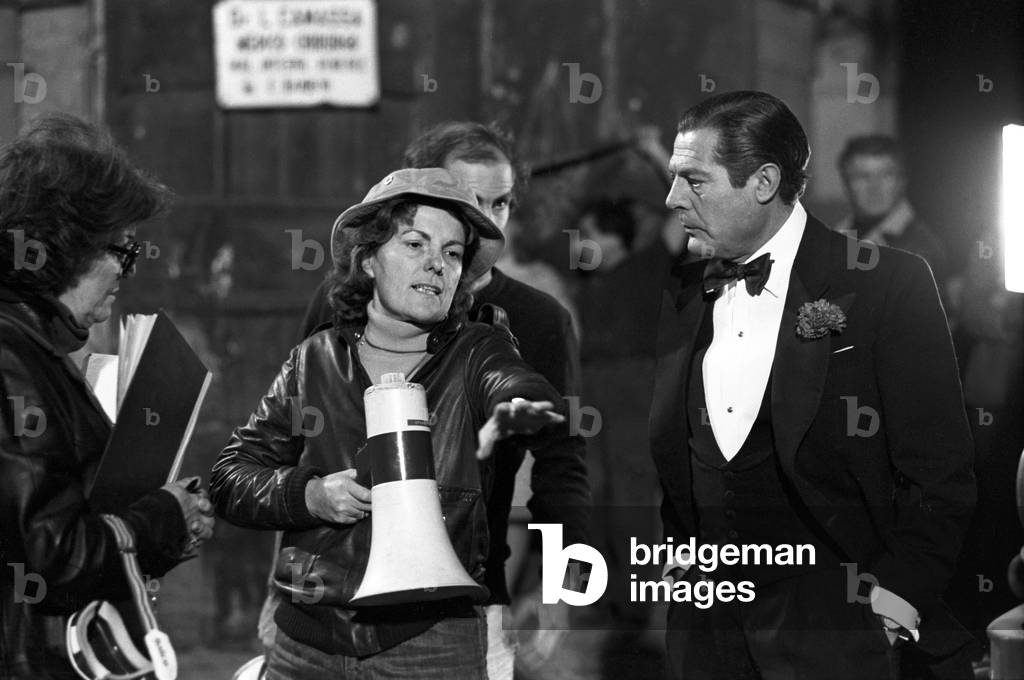 Liliana Cavani in The Skin, Italy, 1981 (b/w photo)