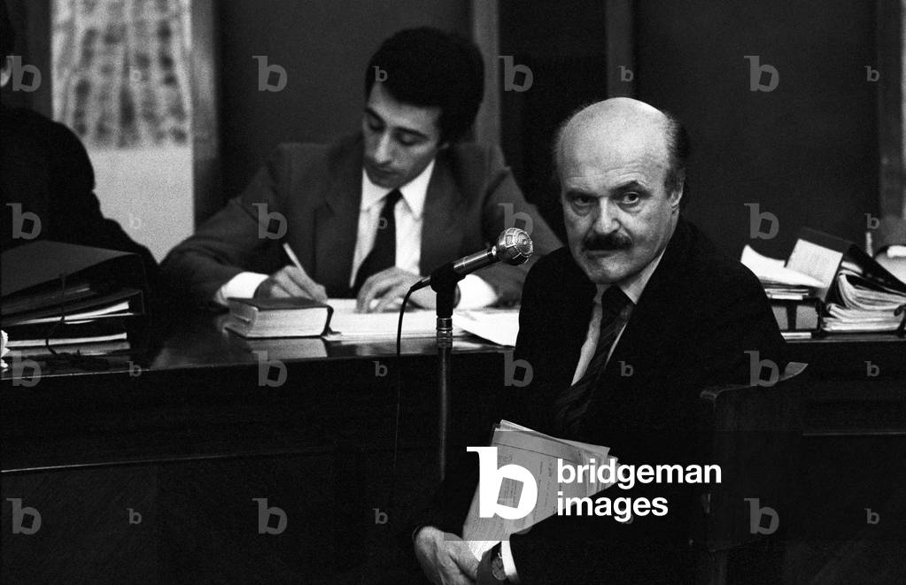 Roberto Calvi's trial, Milan, Italy, 1980