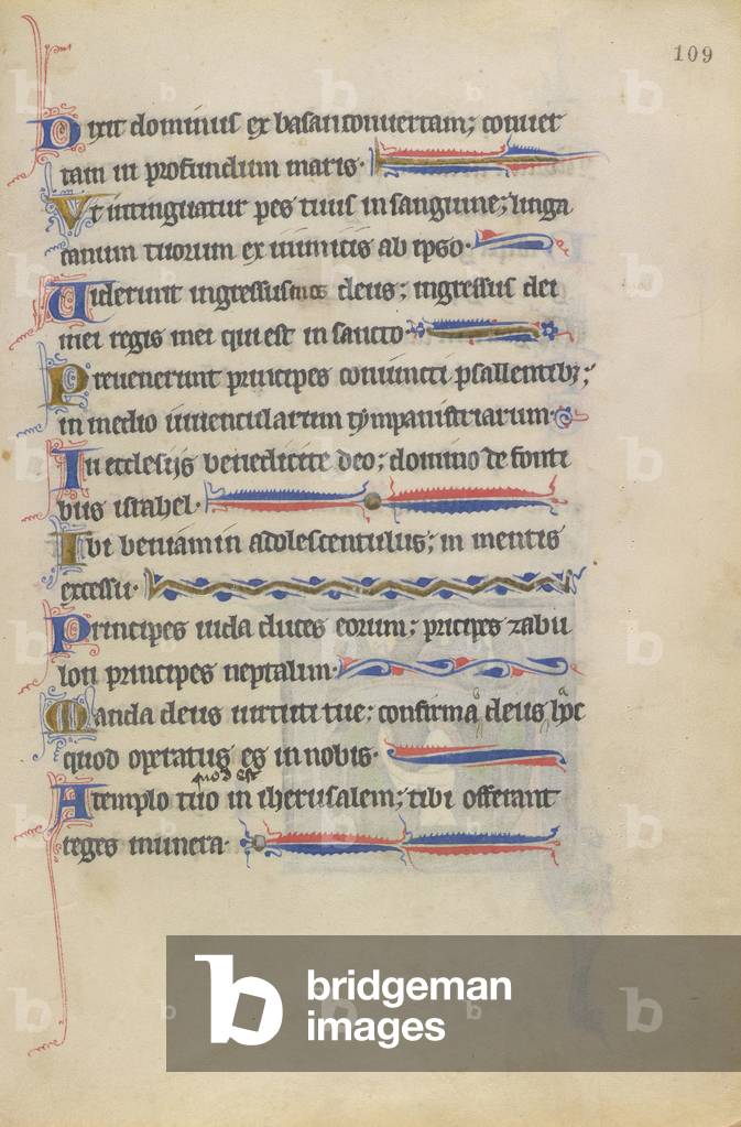 Psalter - Book of hours, 1218-1228 (parchment)