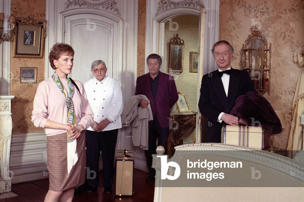 Actors Julie Andrews and Marcello Mastroianni, Italy, 1990 (photo)
