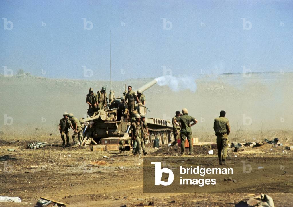 Israeli self-propelled gun in Sinai