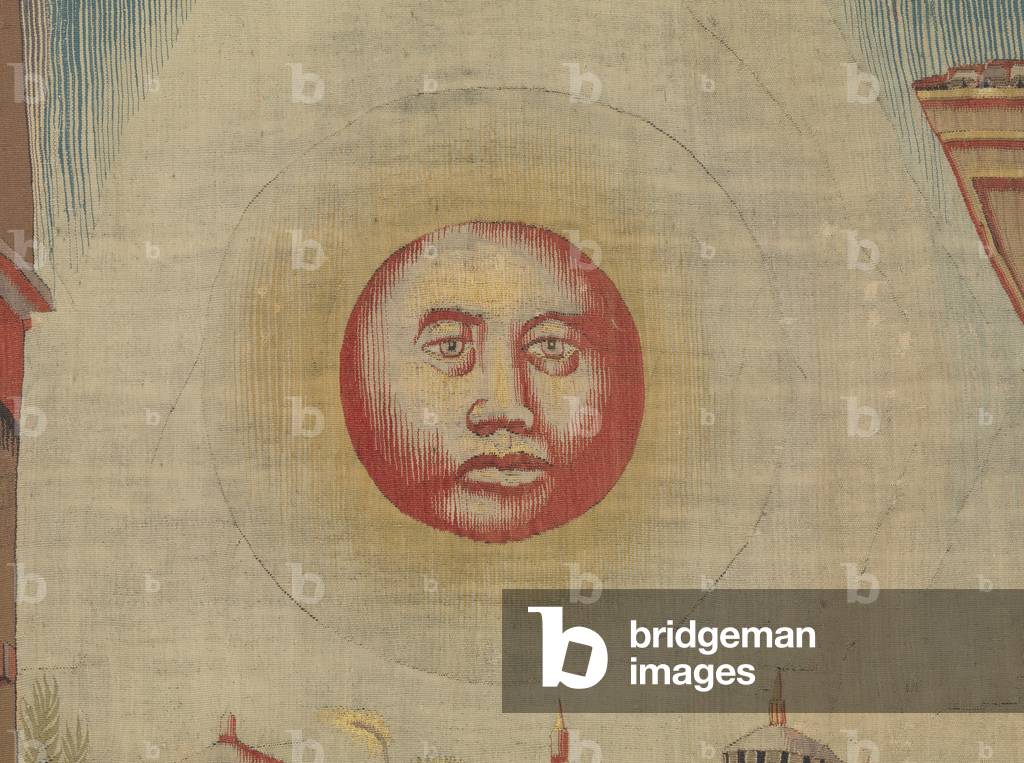 July (Luglio), by Benedetto da Milano upon drawing by Bramantino, c. 1503-1508, 16th century (tapestry)