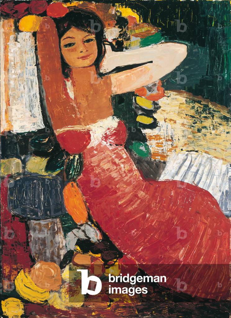 Portrait, c.1970 (oil on canvas)