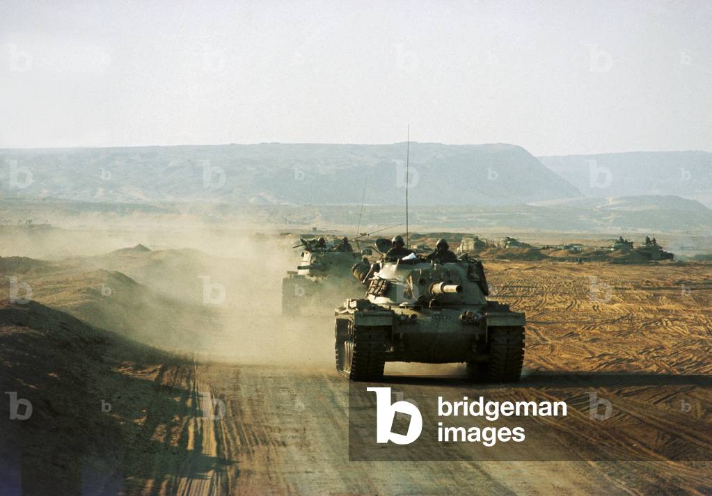 Israeli tanks in Sinai, 1973 (photo)