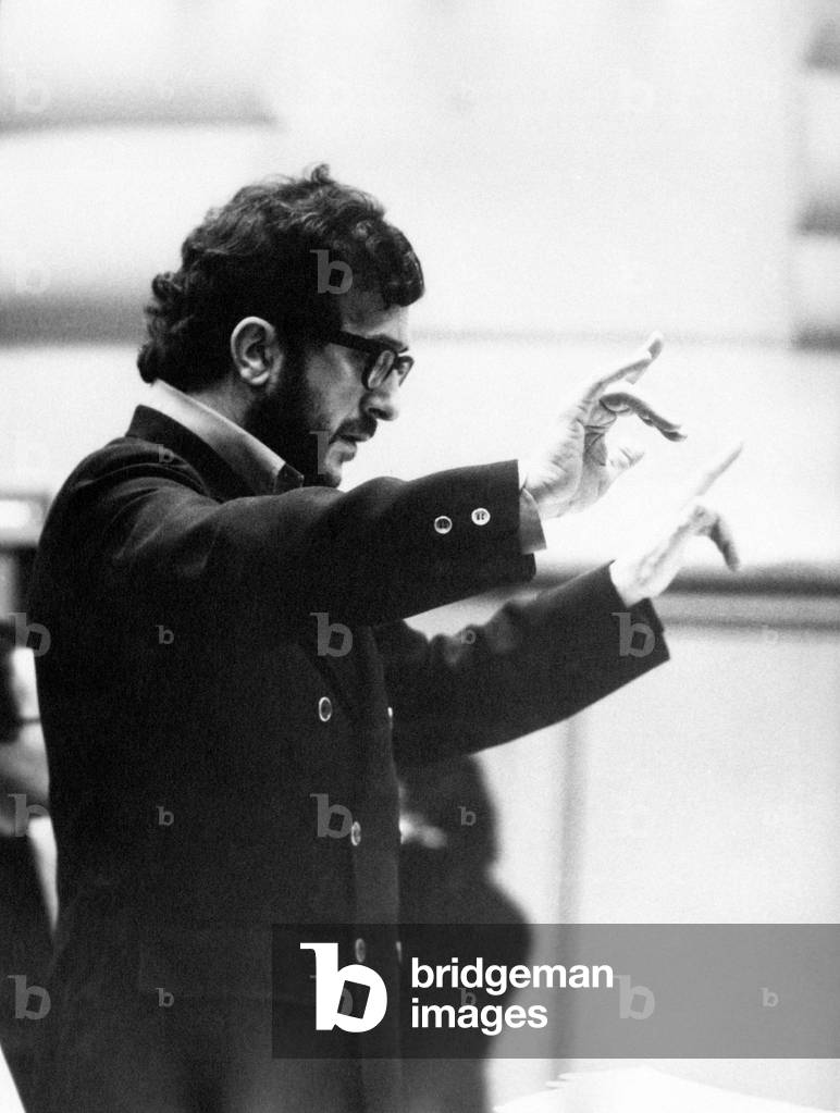 Luciano Berio during the rehearsals, 1960s