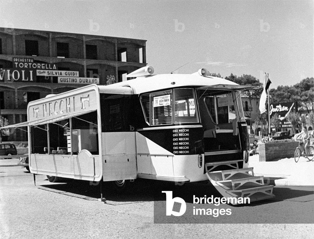 Motor vehicle advertising Necchi, Italy