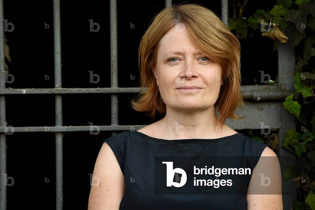 Italian poet Elisa Biagini at the XX edition of the International Literature Festival in Rome entitled 'Reading the world', in the new setting of the Palatine Stadium, Rome (Italy), July 22nd, 2021