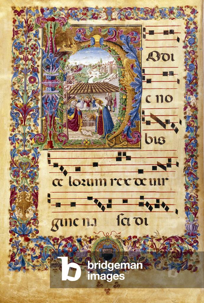 Nativity, 15th Century, miniature