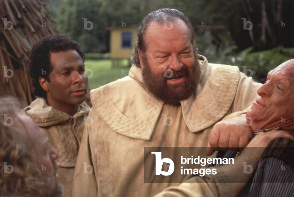 Philip Michael Thomas, Bud Spencer and Carlo Reali in We Are Angels, Italy