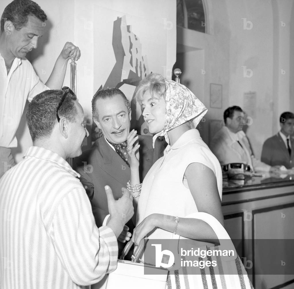 Nino Taranto and Alessandra Panaro in Avventura a Capri (b/w photo)