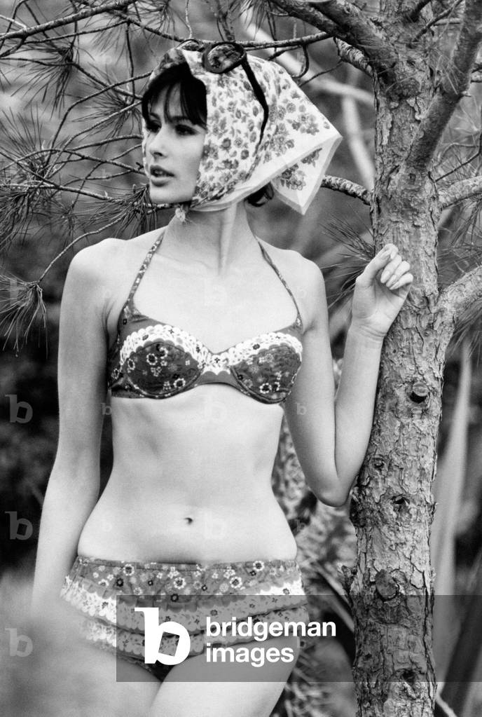 A model wearing a swimsuit