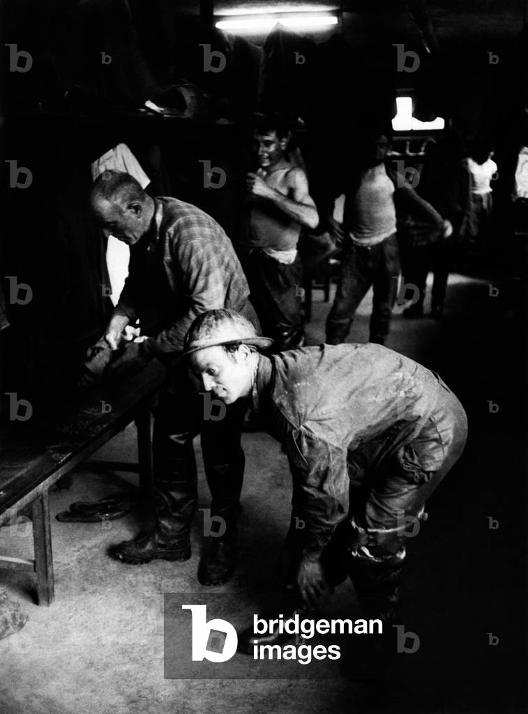 Workers of the Mont Blanc Tunnel, Italy, 1962 (photo)