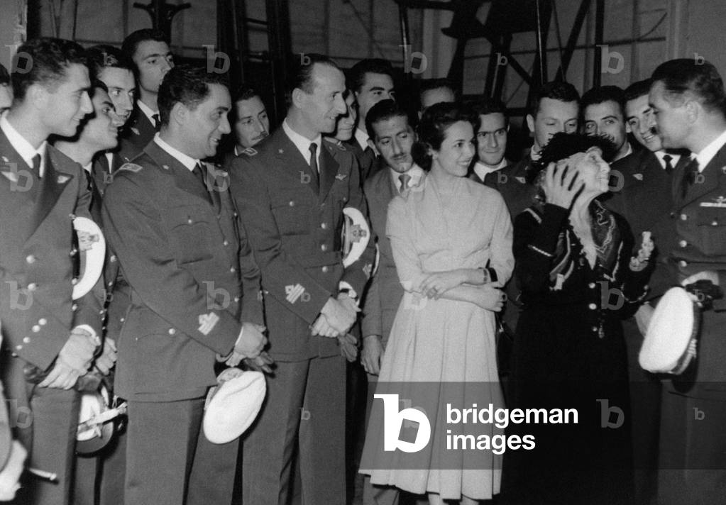 Marisa Borroni with some cadets