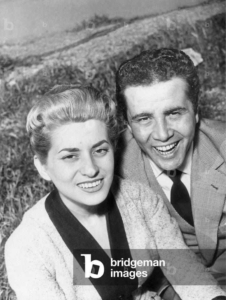 Enzo Tortora with Miranda Martino, Italy