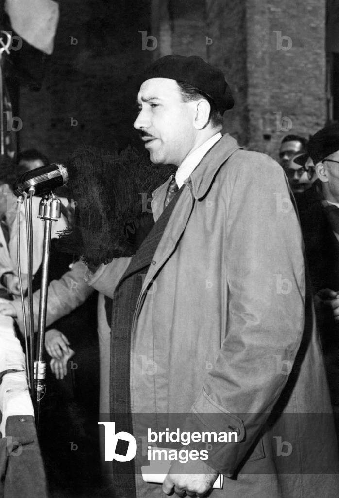 Walter Audisio at the National Council of the Italian Communist Party, Rome, Italy, 1956