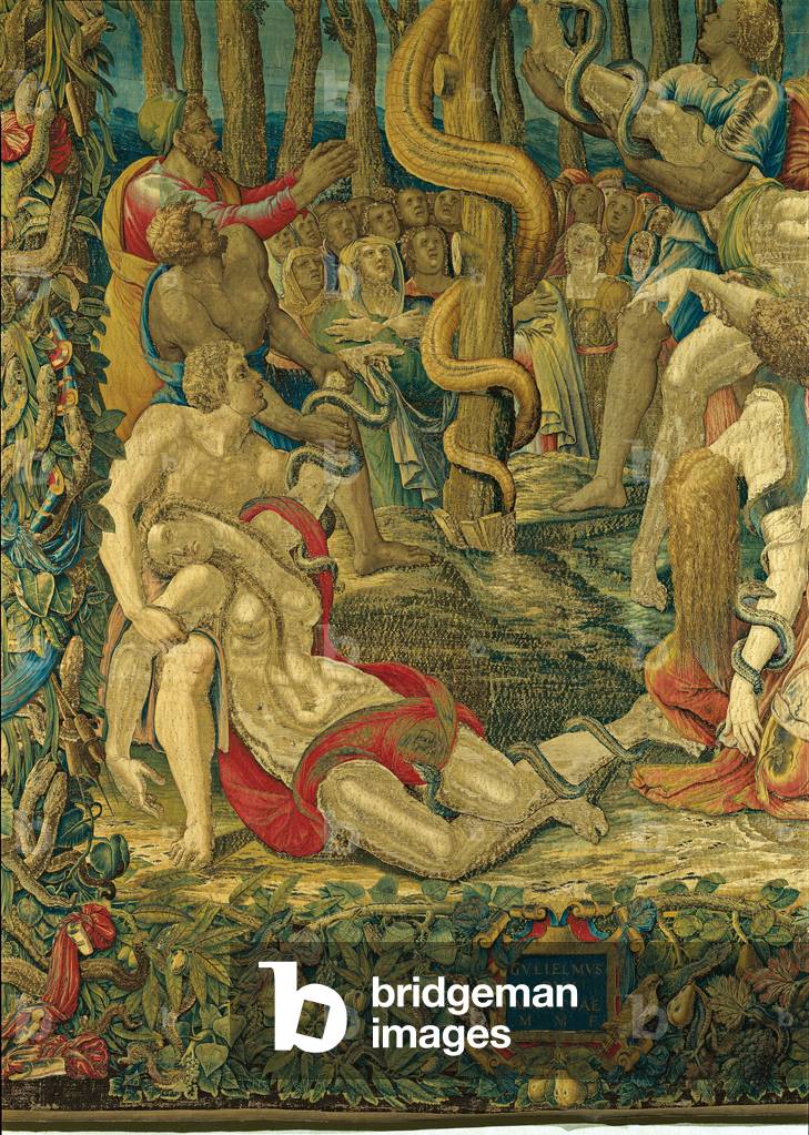 Story of Moses. The brass Serpent (Storie di Mosè. Serpente di bronzo), 1555 (tapestry)