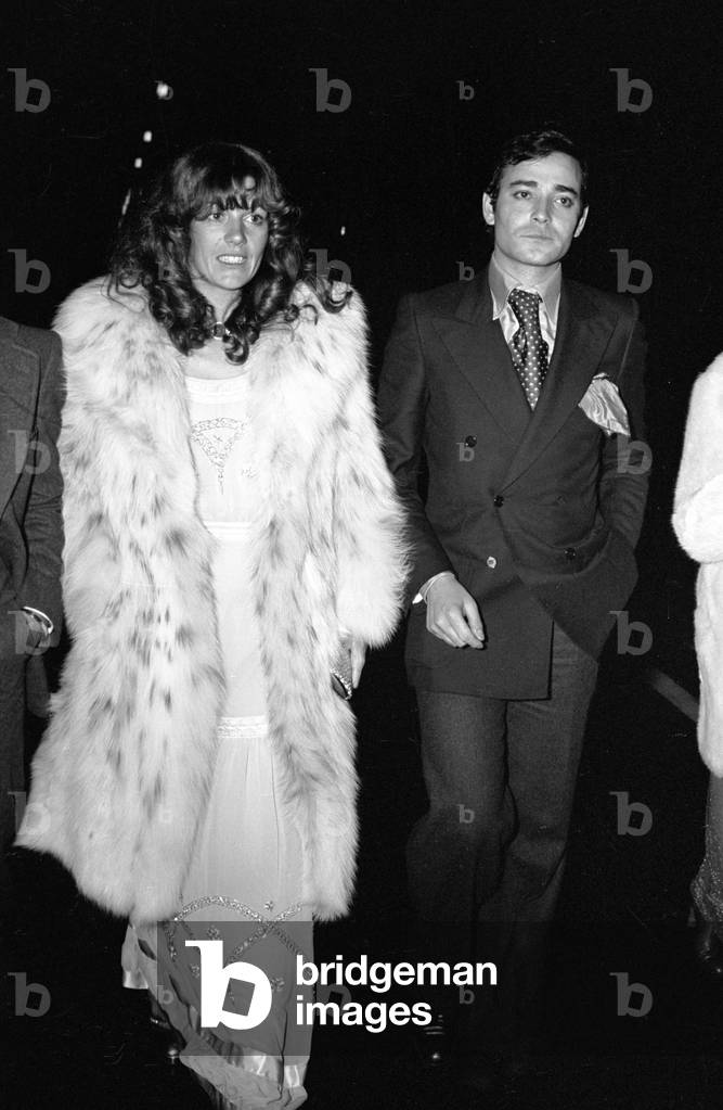 Caterina Caselli in Rome, Italy, 1974 (b/w photo)