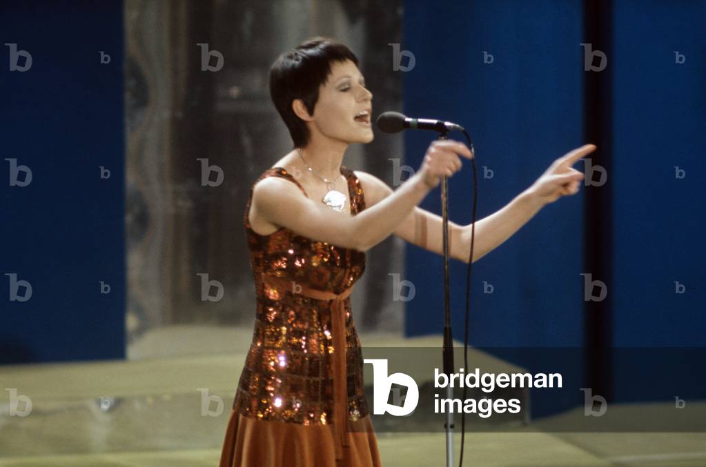 Anna Identici at Sanremo Music Festival, Sanremo, Italy, 1971