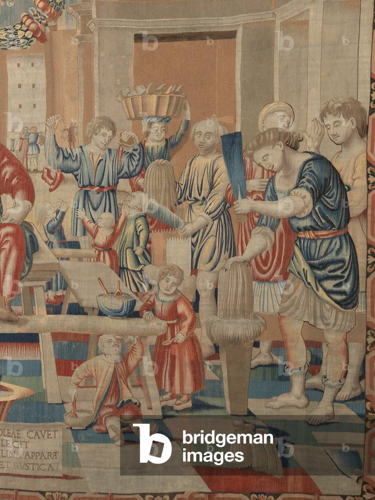 November (Novembre), by Benedetto da Milano upon drawing by Bramantino, c. 1503-1508, 16th century (tapestry)