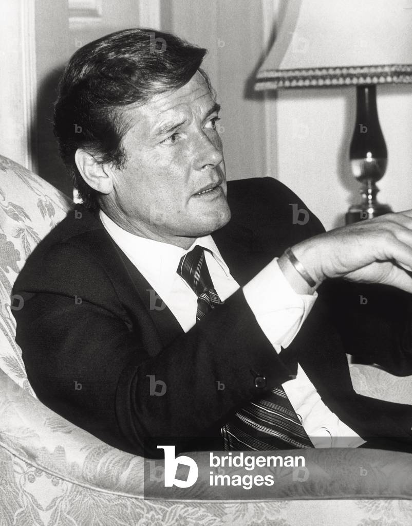 Roger Moore, Rome, Italy, 1974