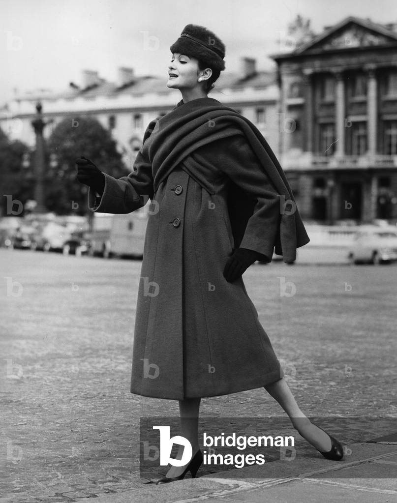 A woman wearing Lanvin Castillo's clothes