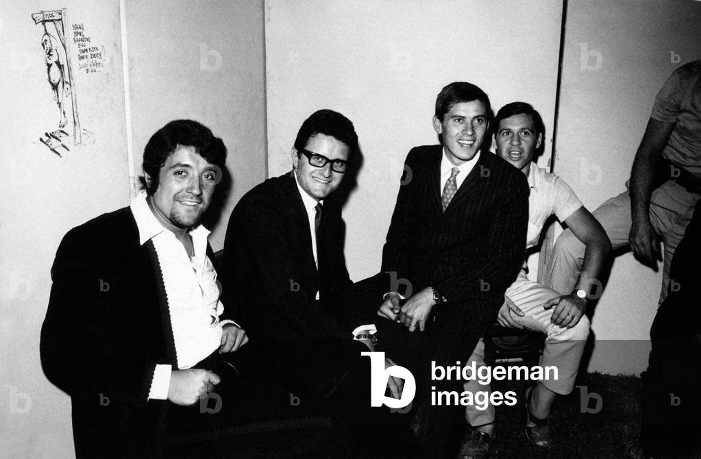 Mino Reitano, Jimmy Fontana and Gianni Morandi at Cantagiro