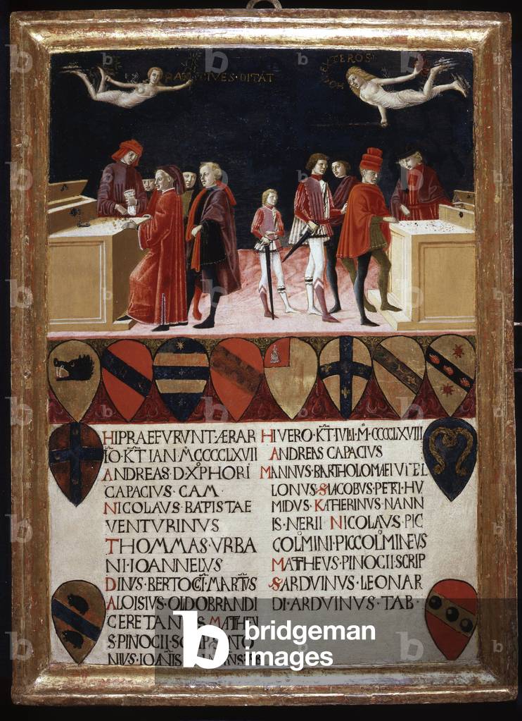 Municipal Finance in Peacetime and Wartime (Le Finanze del Comune in Tempo di Pace e in Tempo di Guerra), 1468 (painting)
