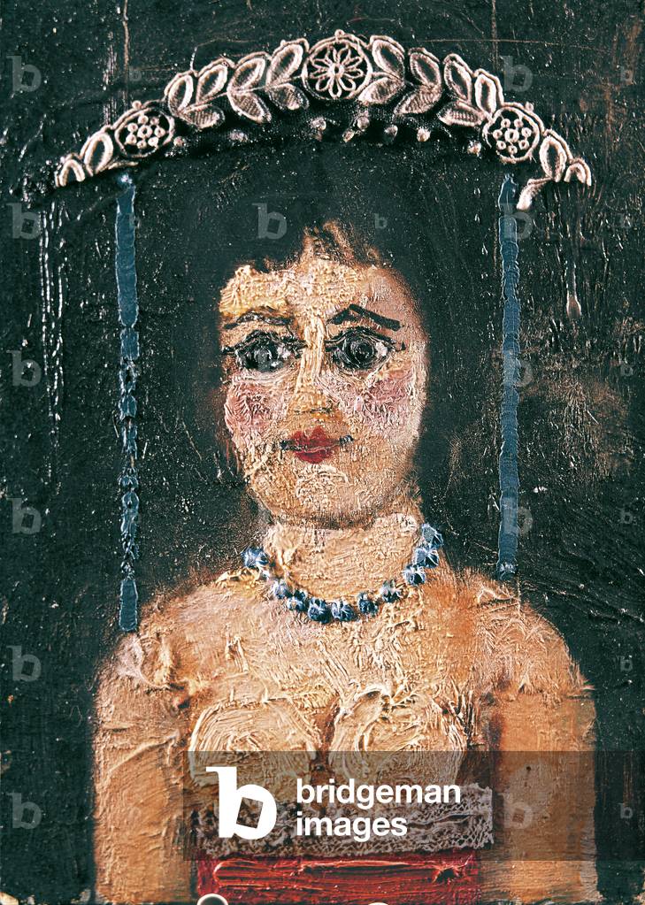 Puppet (oil & mixed media on cardboard)
