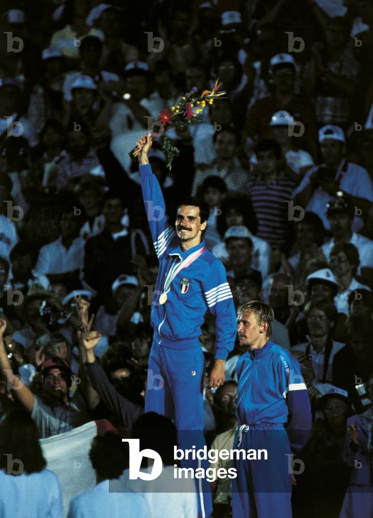 Alberto Cova with Michael McLeod