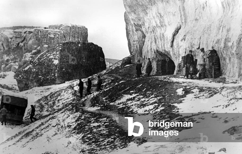 Ammunition depot in the mountains