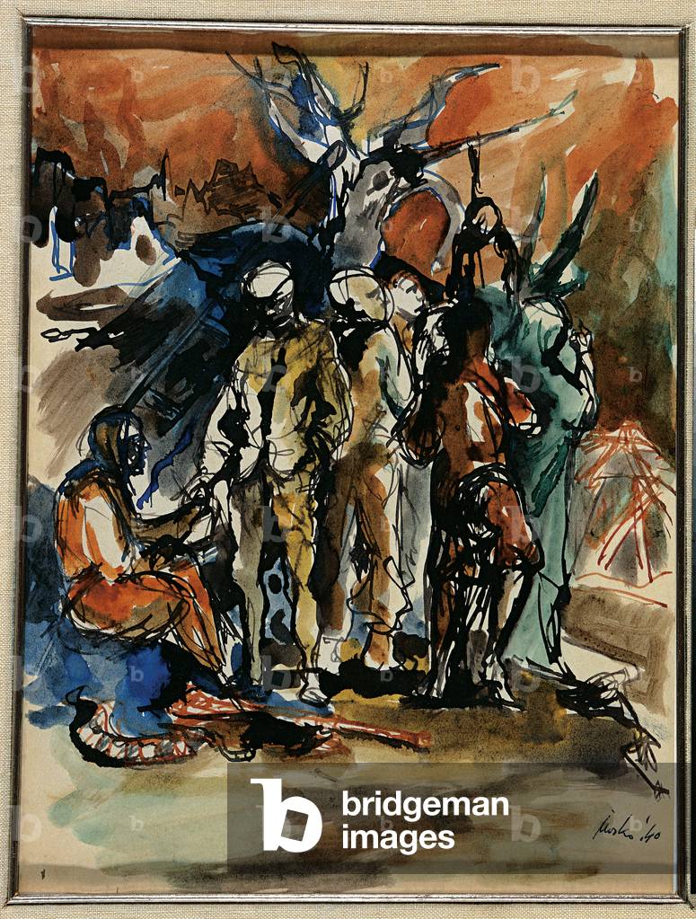 Partisans, 1943-44 (watercolored ink on paper)