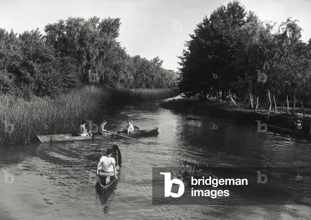 Canoes on the Tigre River