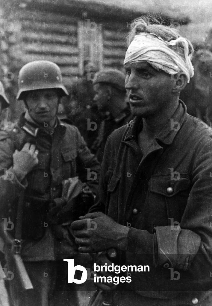 Wounded German soldier