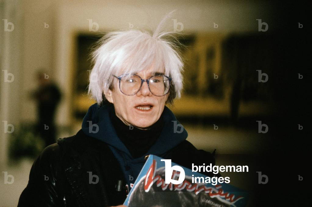 Andy Warhol in Milan, Italy, 1986 (photo)
