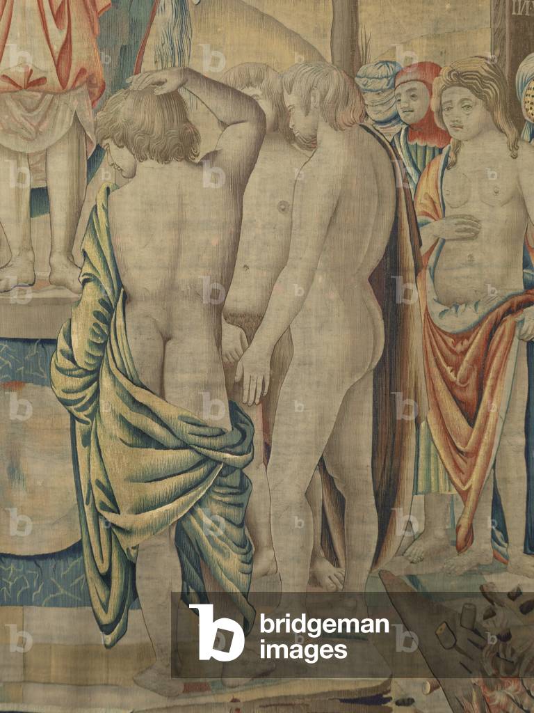 February (Febbraio), by Benedetto da Milano after drawing by Bramantino, c. 1503-1508, 16th century (tapestry)