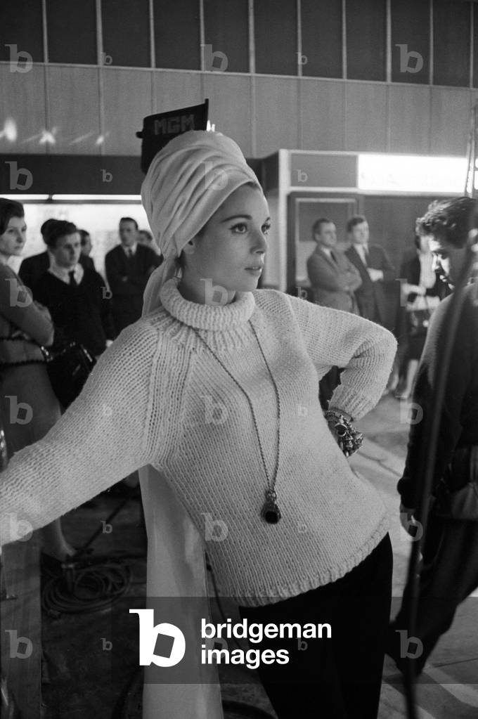 Elsa Martinelli in The Vip's, United Kingdom, London, 1963 (b/w photo)