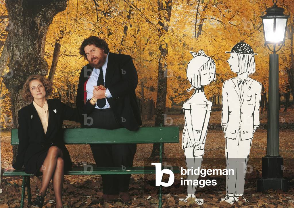 Giuliano Ferrara with Anselma Dell'Olio