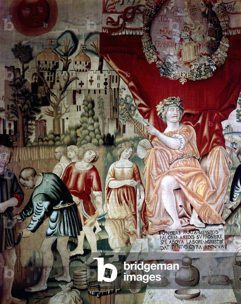 The Months Trivulzio (June), by Benedetto from Milan 1504 - 1509 (wool and silk tapestry)