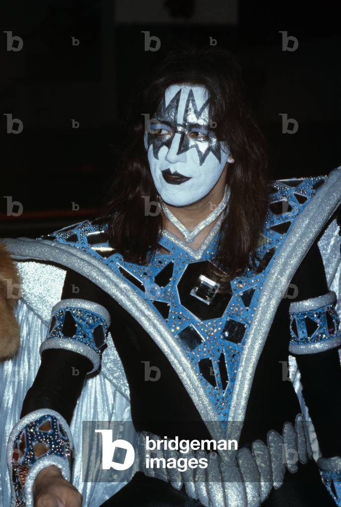 Ace Frehley of Kiss waiting to perform